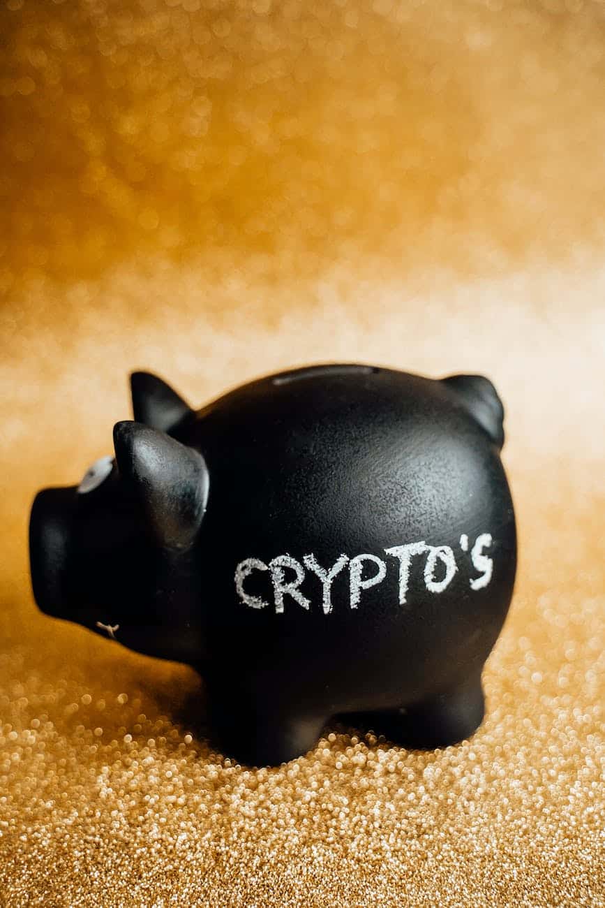 a black piggy bank