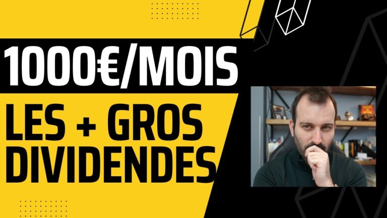 les plus gros dividendes 1 J'ai voulu vivre des dividendes. Voici ce qu'il s'est passé